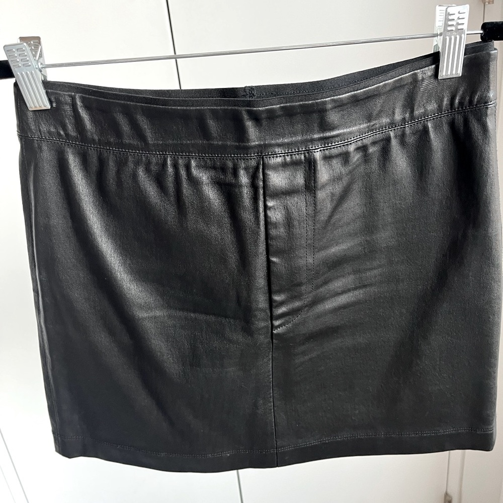 Helmut Lang Leather Mini Skirt